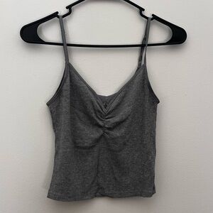American Eagle Grey Cropped Camisole